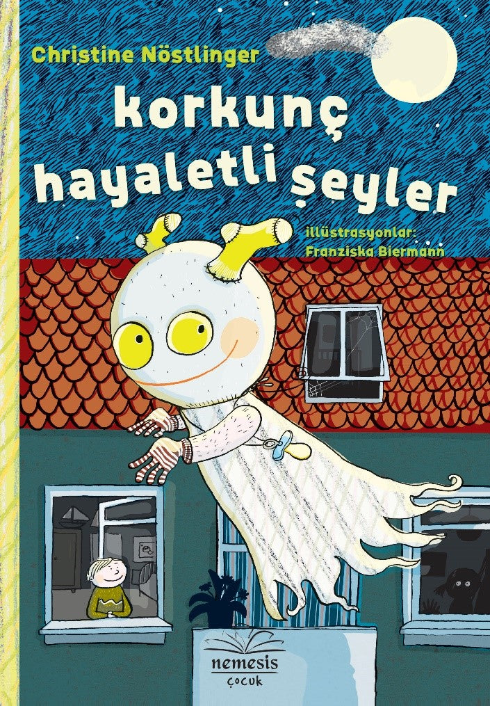 Korkunç Hayaletli Şeyler - Christine Nöstlinger - Nemesis Kitap - Christine Nöstlinger kitap kapağı