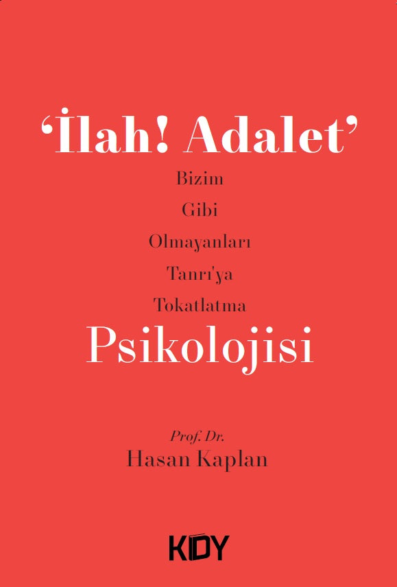 'İlahi Adalet' (!) - Prof. Dr. Hasan Kaplan kitap kapağı
