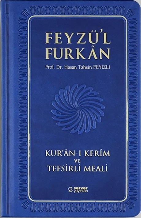 Feyzü'l Furkan Kur'an-ı Kerim ve Tefsirli Meali (Sempatik Cep Boy - Ciltli) Lacivert - Hasan Tahsin Feyizli kitap kapağı
