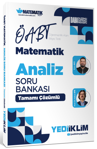 2027 ÖABT Matematik Öğretmenliği Analiz Tamamı Çözümlü Soru Bankası - Hakan Efe, kitap kapağı