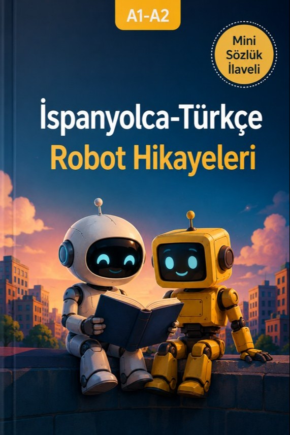 A1-A2 İspanyolca-Türkçe Robot Hikayeleri - Kolektif kitap kapağı