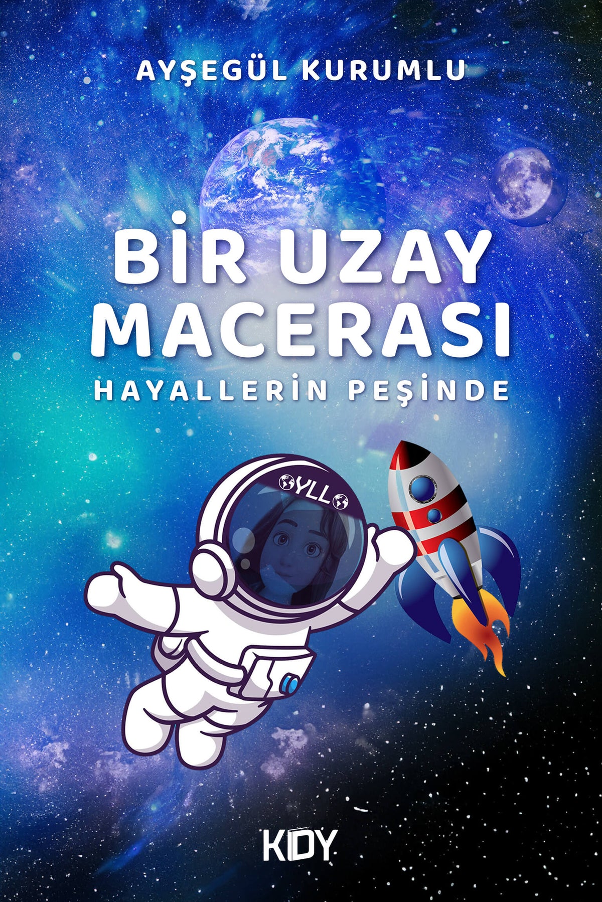 Bir Uzay Macerası - Ayşegül Kurumlu Uçak kitap kapağı