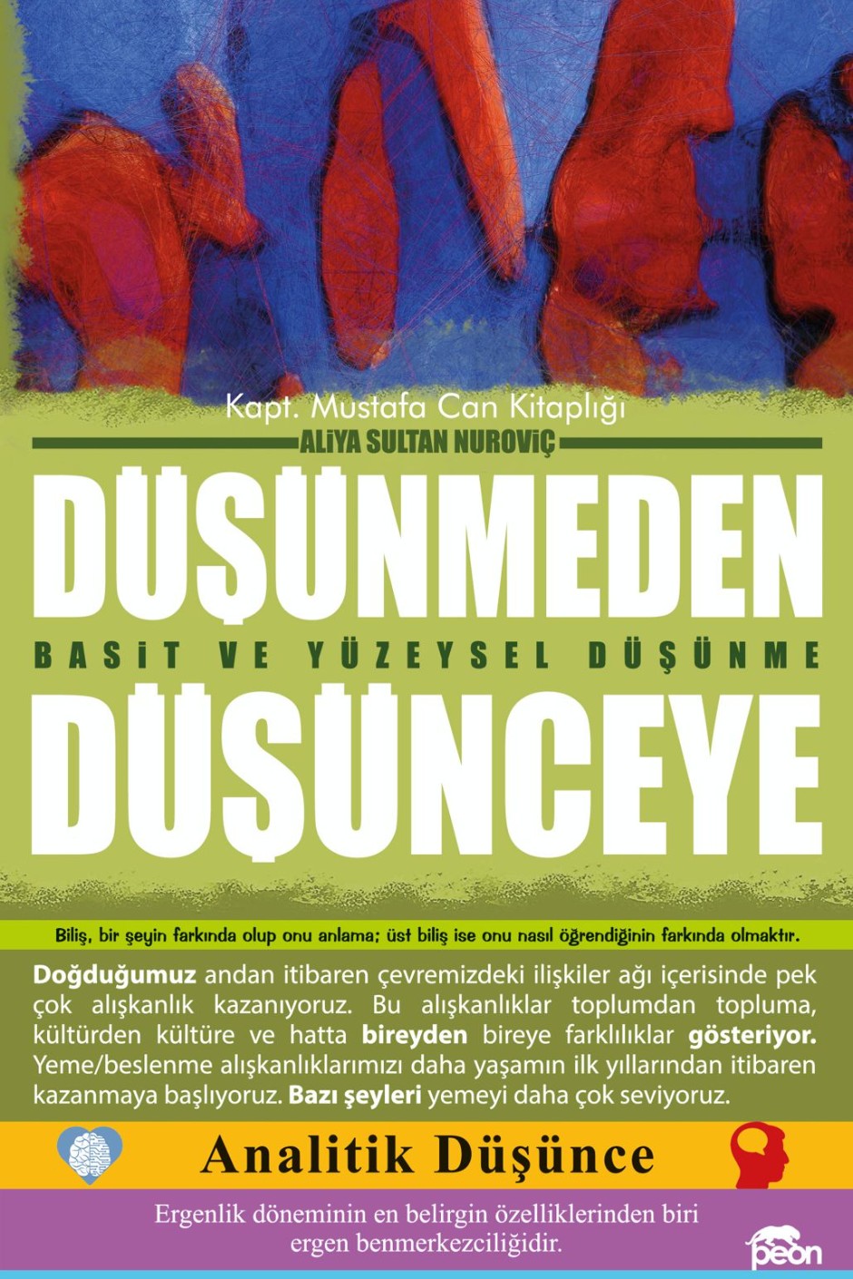 Düşünmeden Düşünceye - Aliya Sultan Nuroviç kitap kapağı
