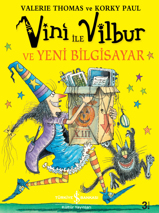 Vini ile Vilbur ve Yeni Bilgisayar - Valerie Thomas - İş Bankası Kültür Yayınları - Korky Paul kitap kapağı