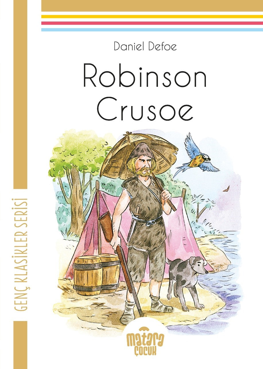 Robinson Crusoe Genç Klasikler Serisi - Daniel Defoe kitap kapağı