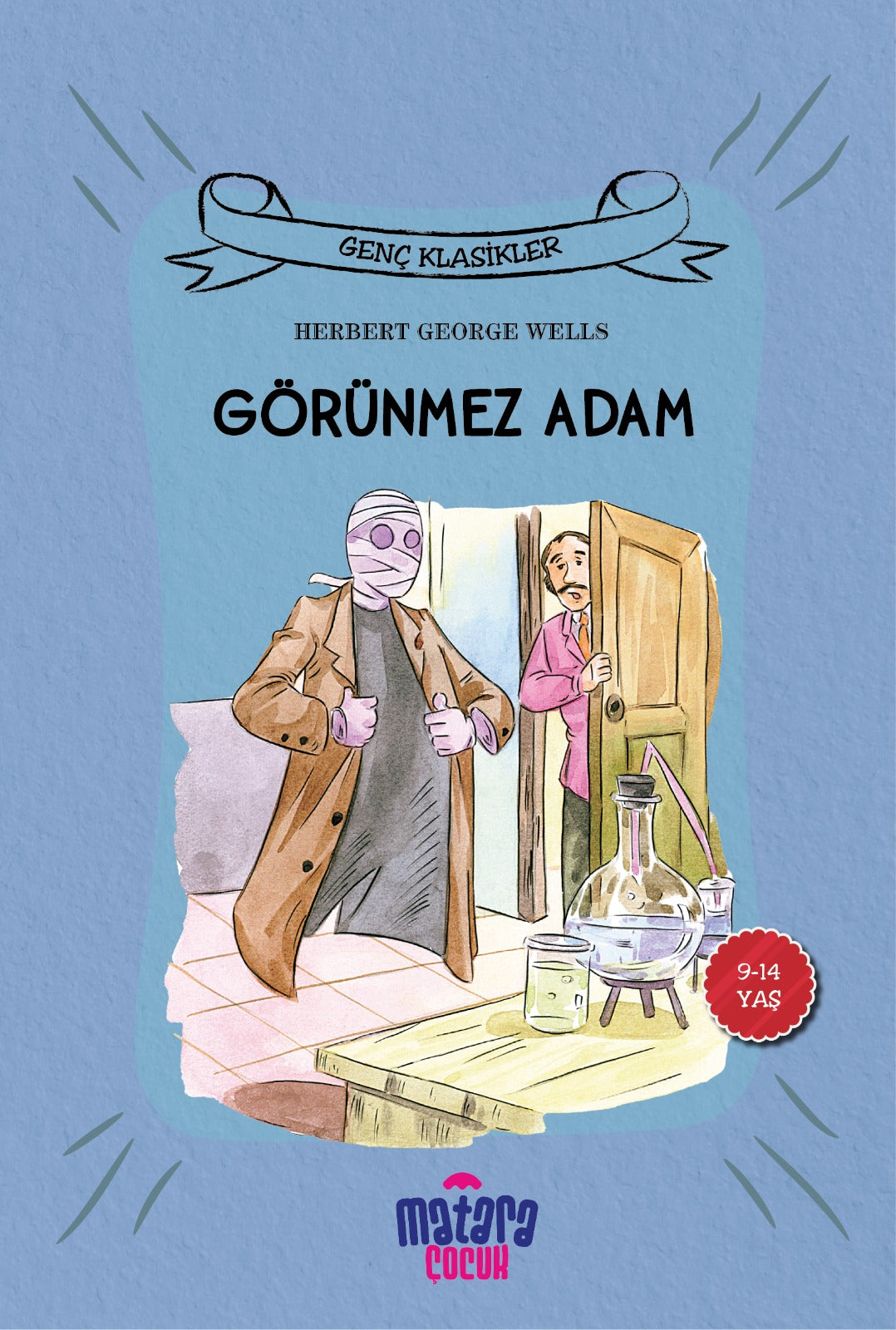 Görünmez Adam Genç Klasikler Serisi - Herbert George Wells kitap kapağı