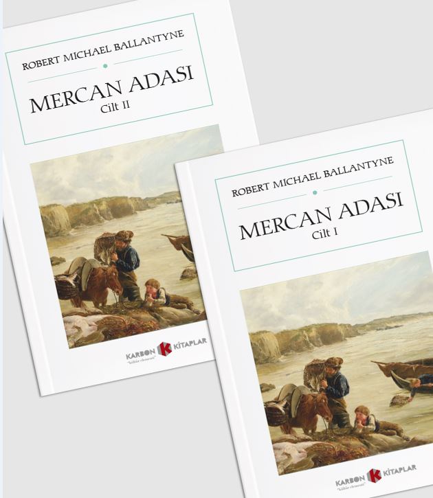 Mercan Adası (2 Cilt) (Cep Boy) (Tam Metin) - Robert Michael Ballantyne kitap kapağı