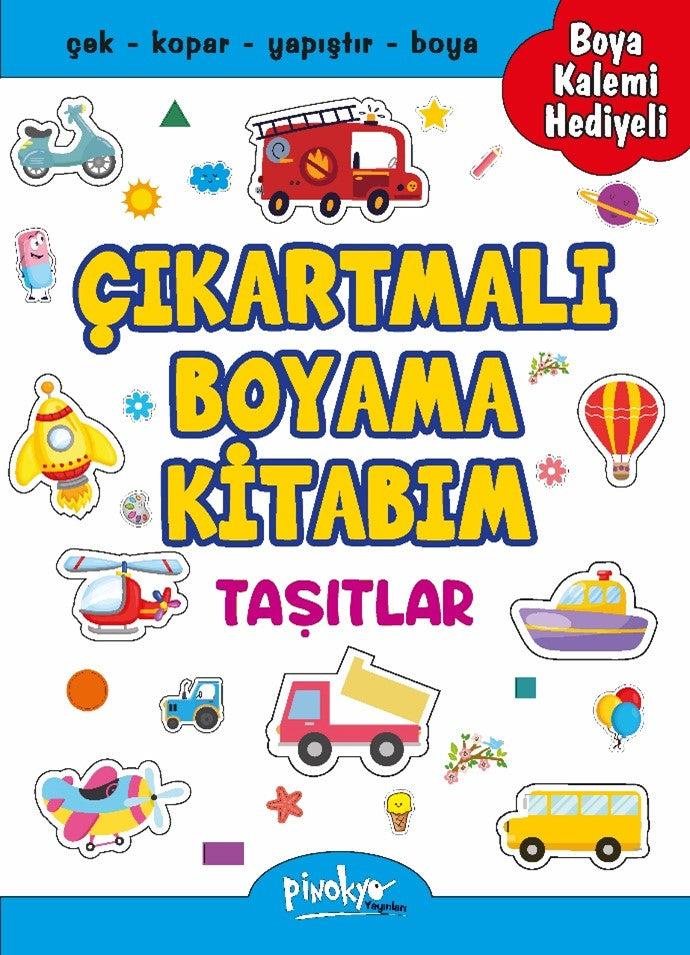 Çıkartmalı Boyama Kitabım - Taşıtlar - Buçe Dayı kitap kapağı