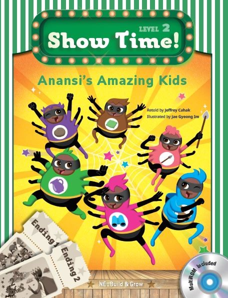 Anansi's Amazing Kids (SB+WB+MultiROM) (Show Time Level 2) - Jeffrey Cahak kitap kapağı