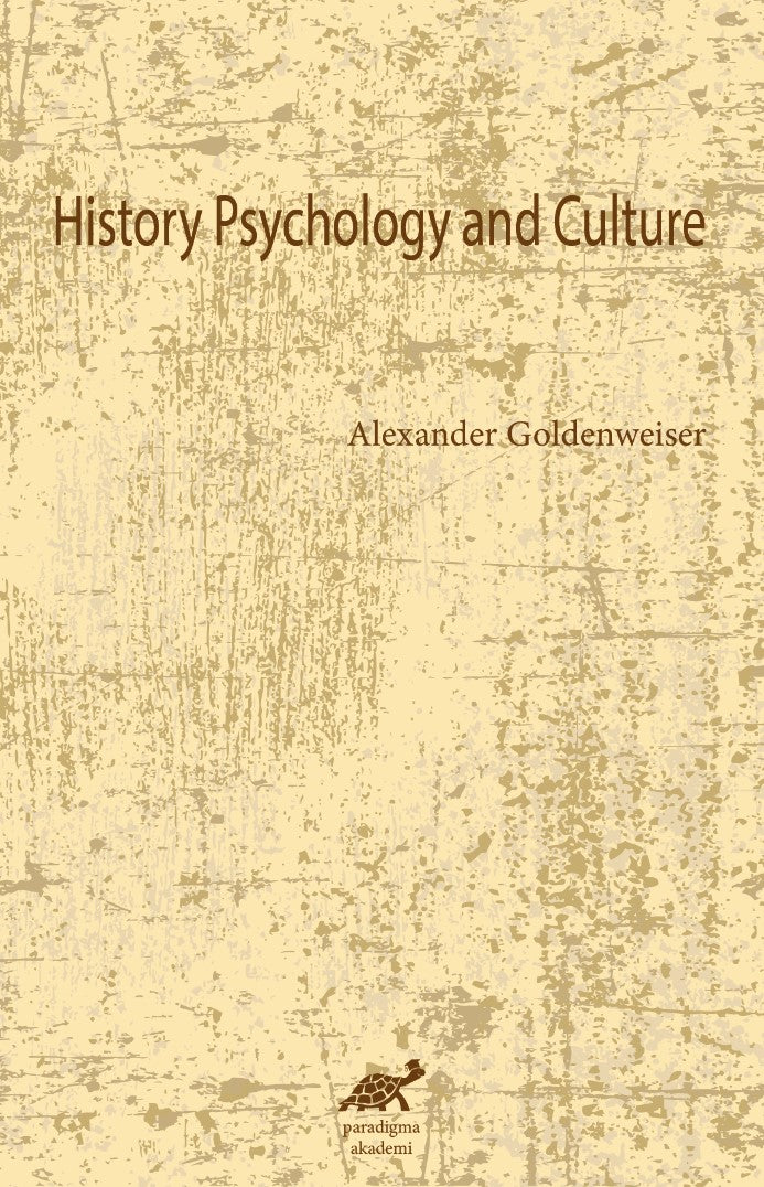 History Psychology and Culture - Alexander Goldenweiser kitap kapağı