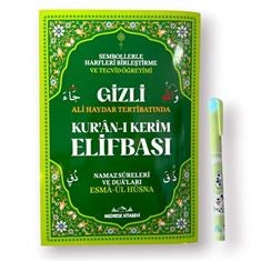 Gizli Kuran Elifbası Tecvidli (Işıklı Kalem Hediye) Ali Haydar Tertibatında - Kolektif kitap kapağı