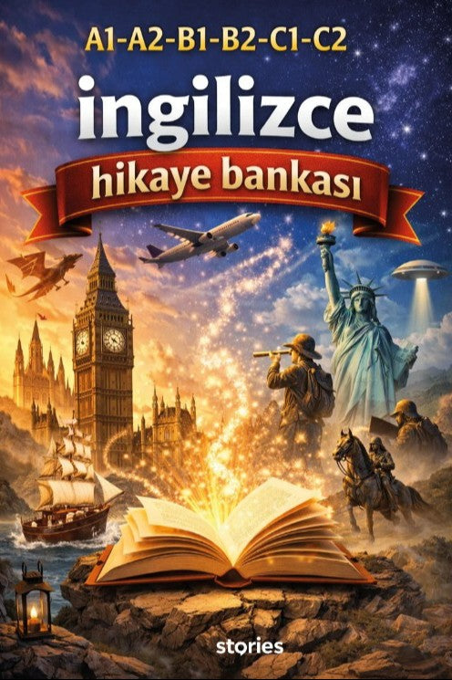 A1-A2-B1-B2-C1-C2 İngilizce Hikaye Bankası - Kolektif kitap kapağı