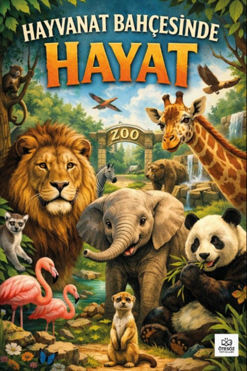 Hayvanat Bahçesinde Hayat - Kolektif kitap kapağı