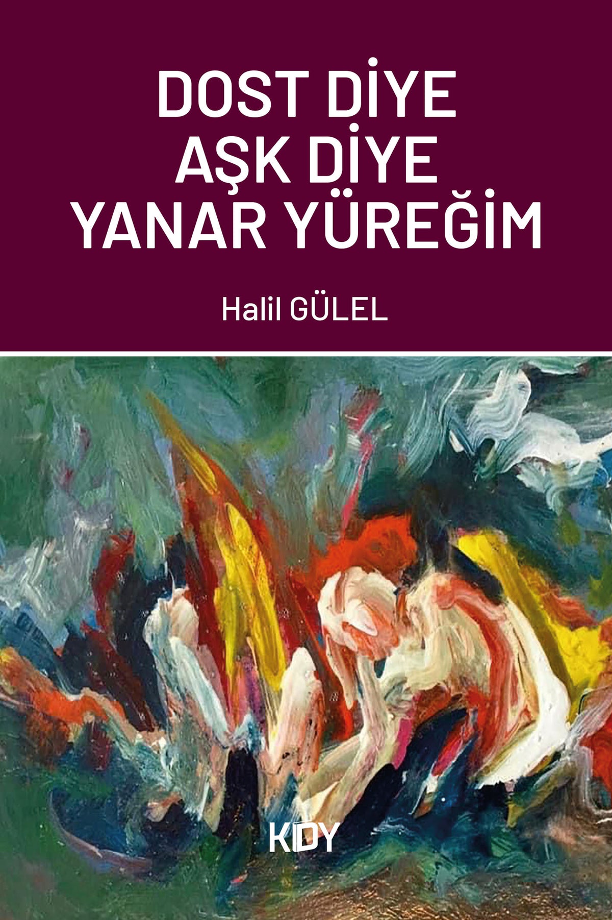 Dost Diye Aşk Diye Yanar Yüreğim - Halil Gülel kitap kapağı