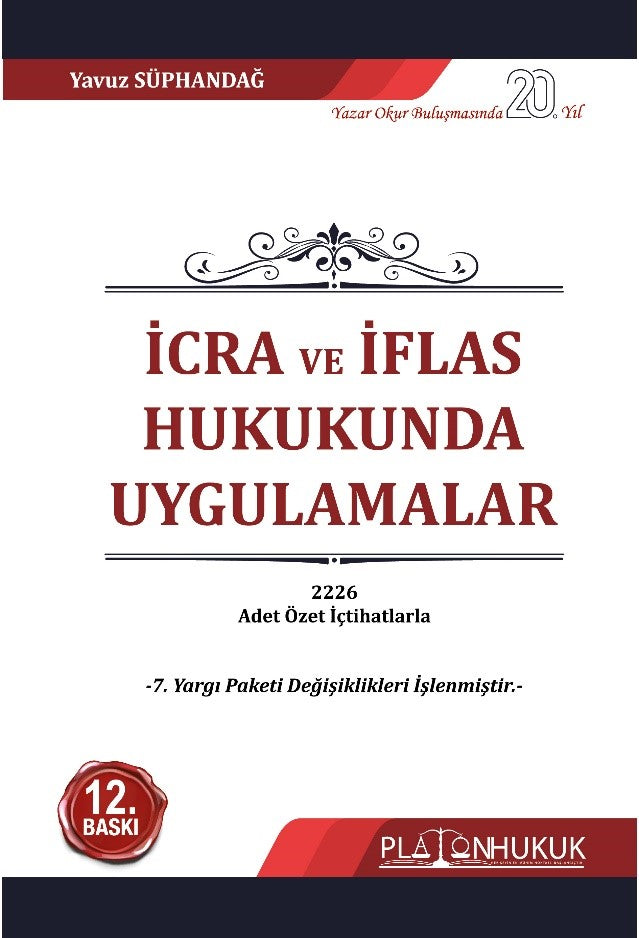 İcra ve İflas Hukukunda Uygulamalar - Yavuz Süphandağ kitap kapağı