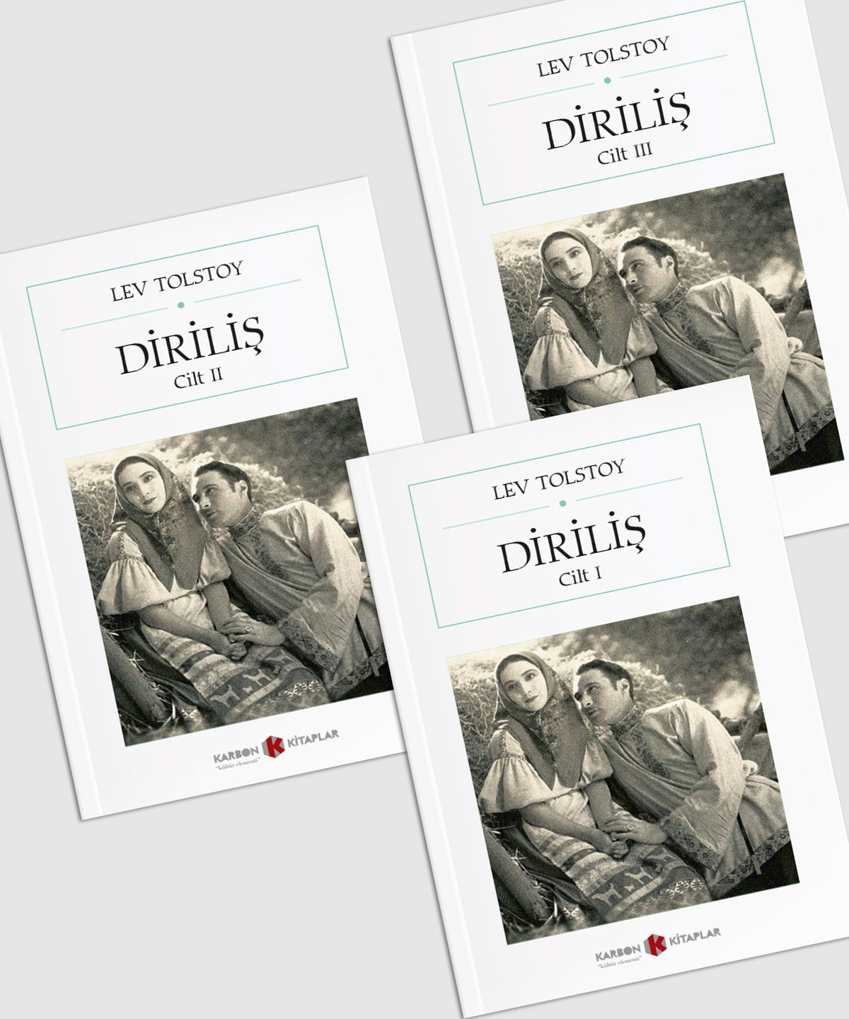 Diriliş (3 Cilt) (Cep Boy) (Tam Metin) - Lev N. Tolstoy kitap kapağı