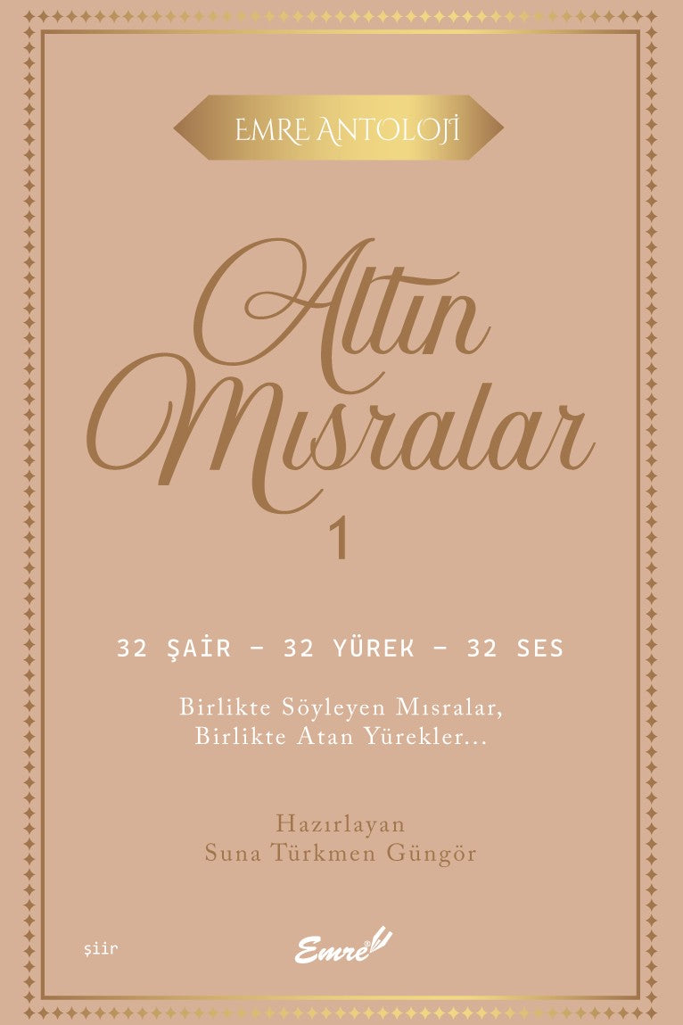 Altın Mısralar 1 - Suna Türkmen Güngör kitap kapağı