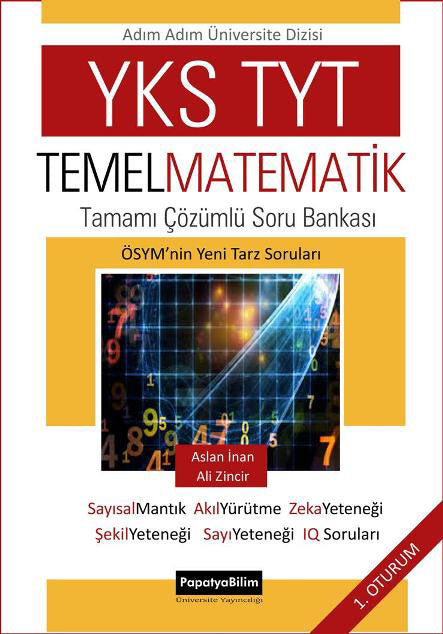 YKS TYT Temel Matematik Çözümlü Soru Bankası - Aslan İnan kitap kapağı