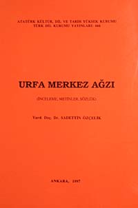Urfa Merkez Ağzı / 14-A-57 - Sadettin Özçelik kitap kapağı