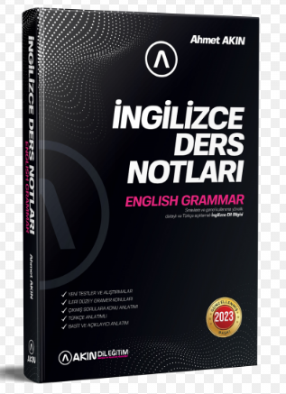 İngilizce Ders Notları English Grammar - Ahmet Akın kitap kapağı