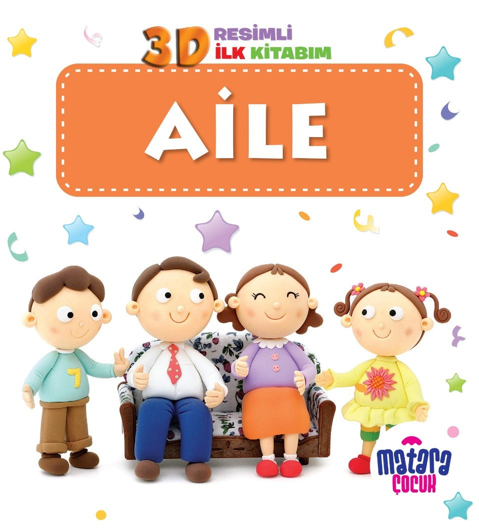 3D Resimli İlk Kitabım - Aile - Kolektif kitap kapağı