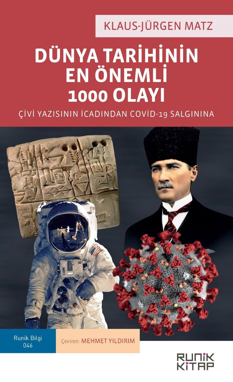 Dünya Tarihinin En Önemli 1000 Olayı Çivi Yazısının İcadından Covid-19 Salgınına - Klaus-Jürgen Matz kitap kapağı