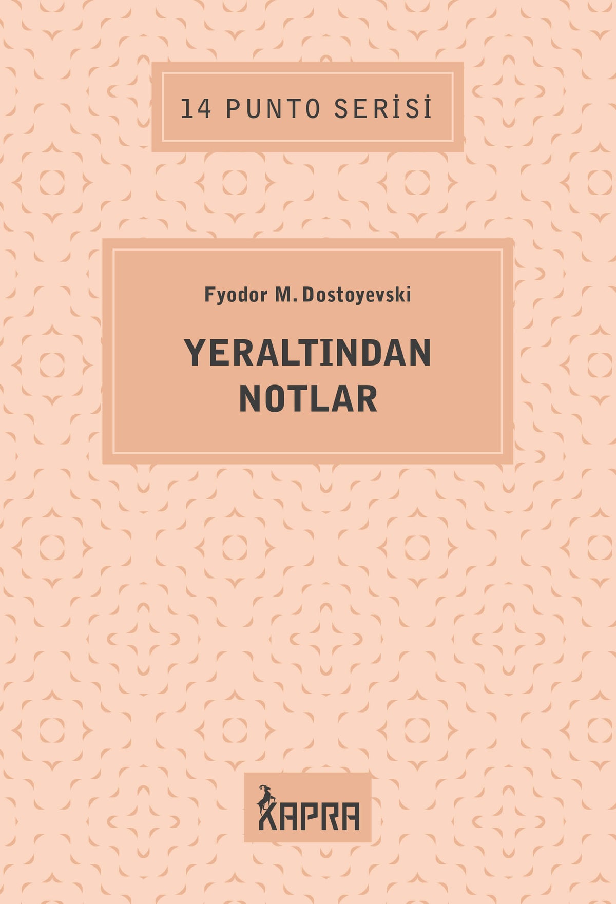 Yeraltından Notlar / 14 Punto Serisi - Fyodor Mihailoviç Dostoyevski kitap kapağı