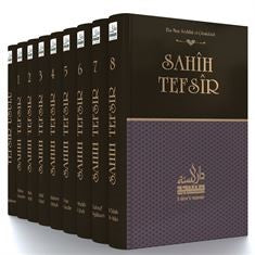 Sahih Tefsir (8 Cilt Takım) - Kur'an-ı Kerim Tefsiri (Sıvama Cilt - Kutulu) - Ebu Muaz el-Çubukabadi kitap kapağı