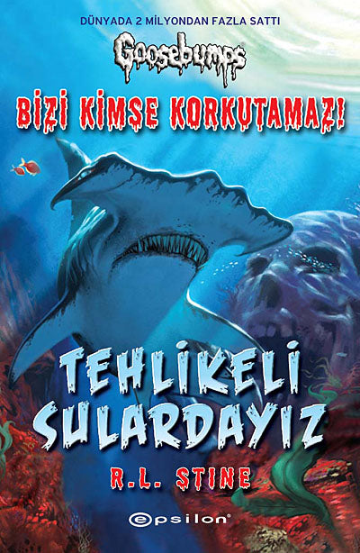 Tehlikeli Sulardayız - R. L. Stine kitap kapağı