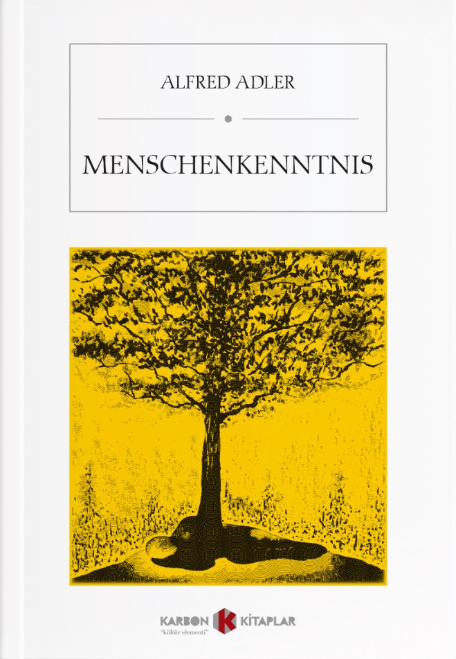 Menschenkenntnis - Alfred Adler kitap kapağı