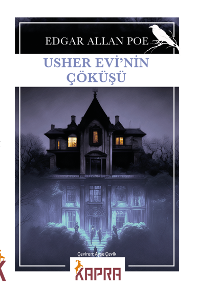 Usher Evi'nin Çöküşü - Edgar Allan Poe kitap kapağı