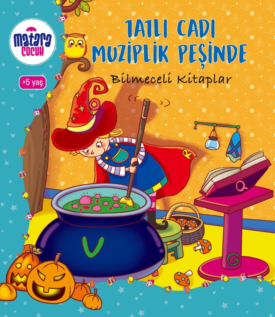 Tatlı Cadı Muziplik Peşinde (Bilmeceli Kitaplar) - Kolektif kitap kapağı