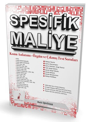 Spesifik Maliye Konu Anlatımı Özgün ve Çıkmış Test Soruları - Halil İşgüzar kitap kapağı