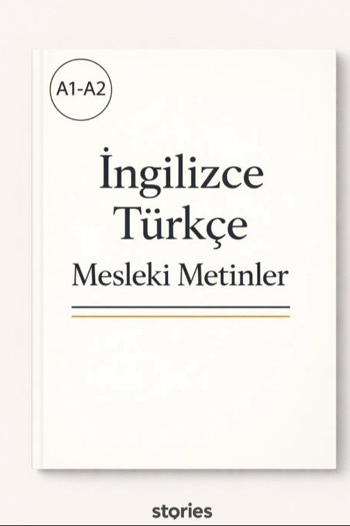 A1-A2 İngilizce Türkçe Mesleki Metinler - Kolektif kitap kapağı