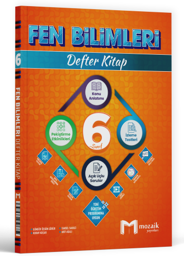 6. Sınıf Fen Bilimleri Defter Kitap - Komisyon kitap kapağı