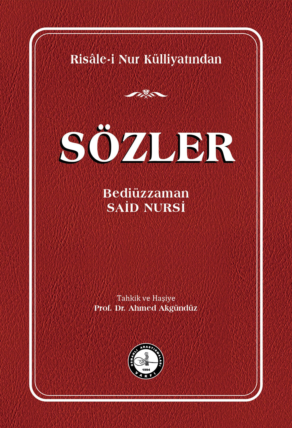 Sözler (Ciltli) - Bediüzzaman Said Nursi kitap kapağı