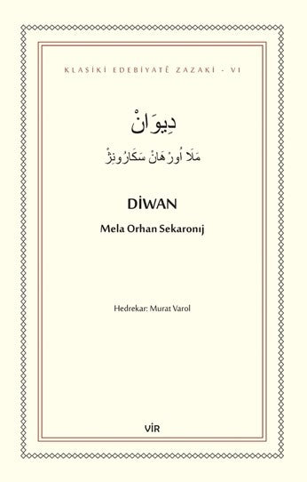 Diwan - Mela Orhan Sekaronıj kitap kapağı