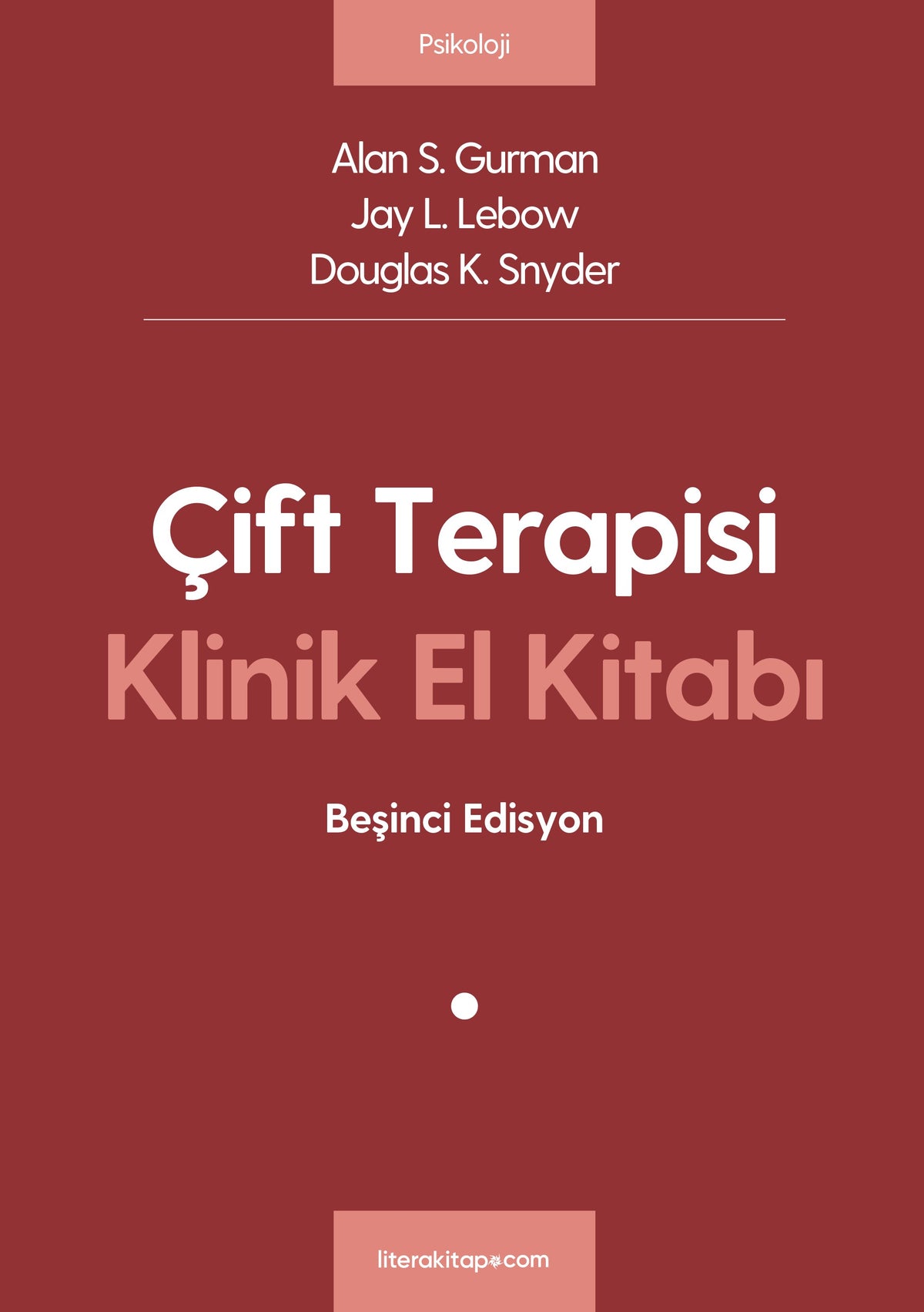 Çift Terapisi Klinik El Kitabı - Jay L. Lebow kitap kapağı