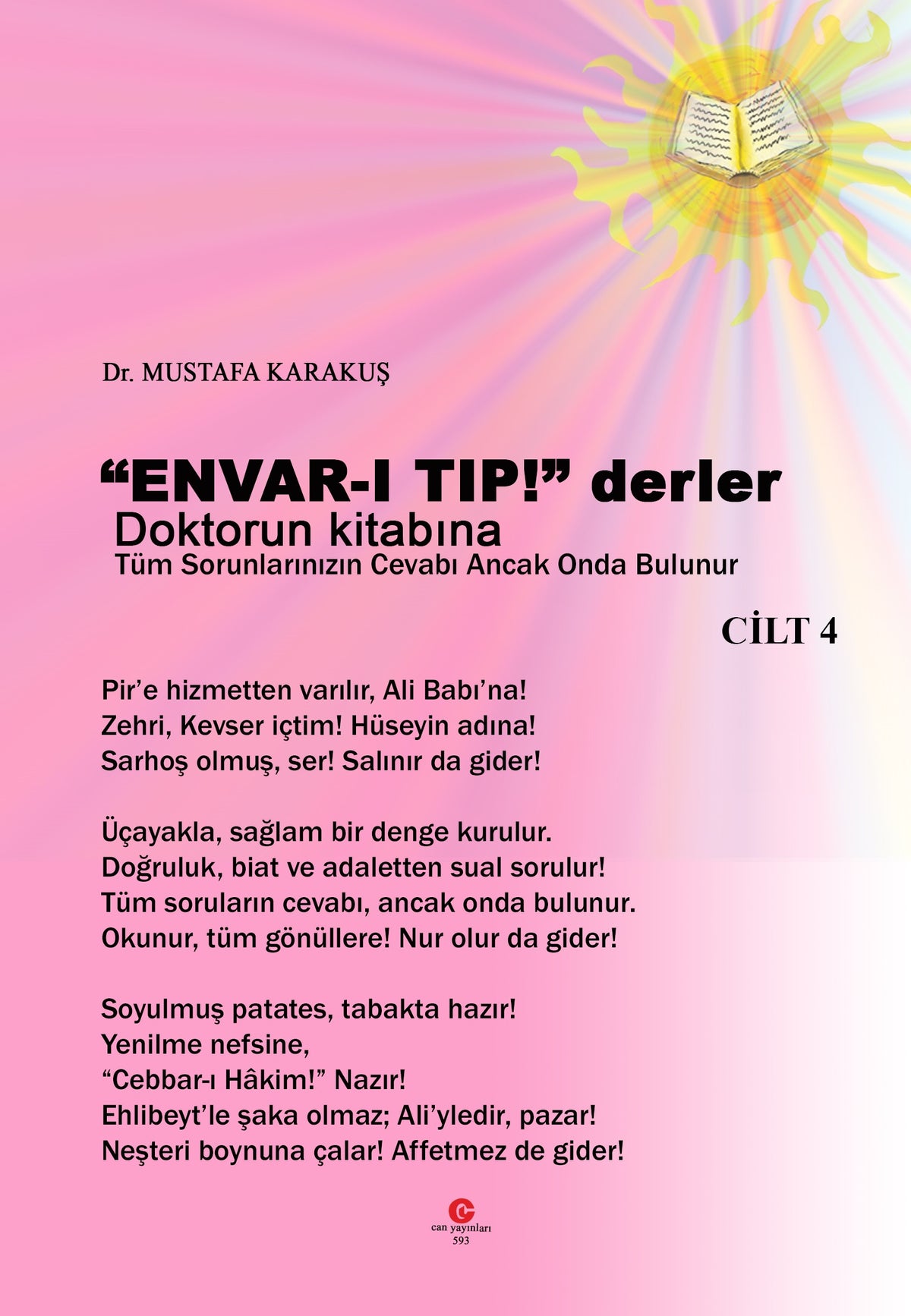 Envar-ı Tıp ! Derler Doktorun Kitabına (Cilt 4) - Mustafa Karakuş kitap kapağı