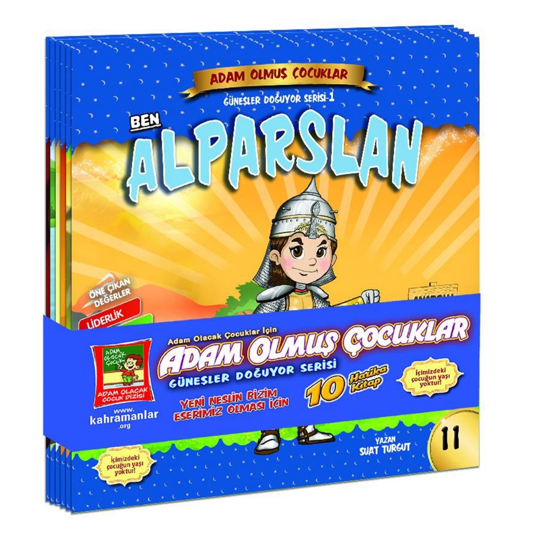 Adam Olmuş Çocuklar Güneşler Doğuyor Serisi 1 (10 Kitap) - Suat Turgut kitap kapağı