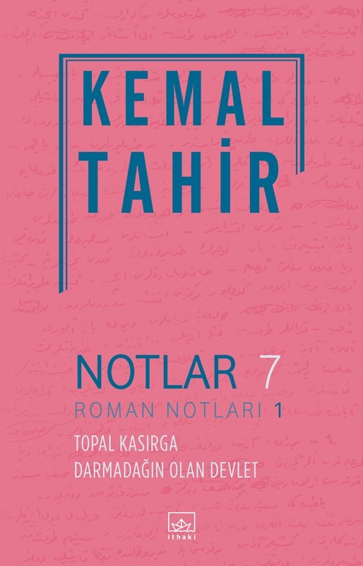 Notlar 7 - Roman Notları 1 - Kemal Tahir kitap kapağı