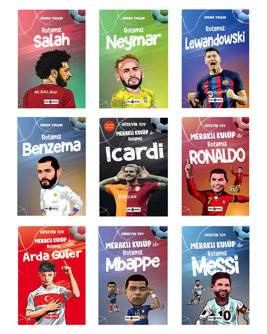 Futbolun Yıldızları Seti (9 Kitap) - İhsan Yalçın kitap kapağı