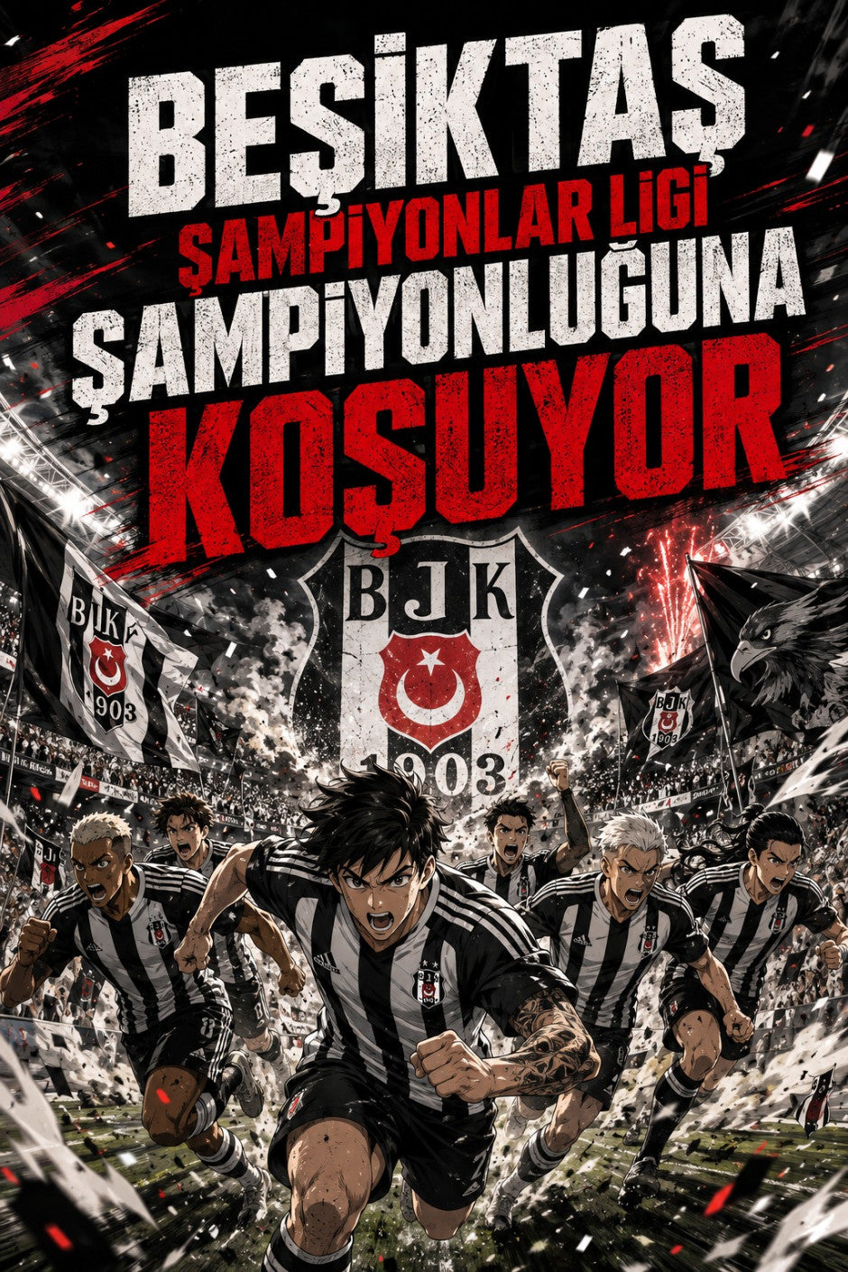 Beşiktaş Şampiyonlar Ligi Şampiyonluğuna Koşuyor - Yunus Coşkun kitap kapağı