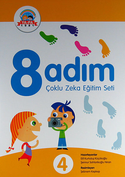 8 Adım Çoklu Zeka Eğitim Seti -4 - Şennur Sohtorikoğlu Niran kitap kapağı