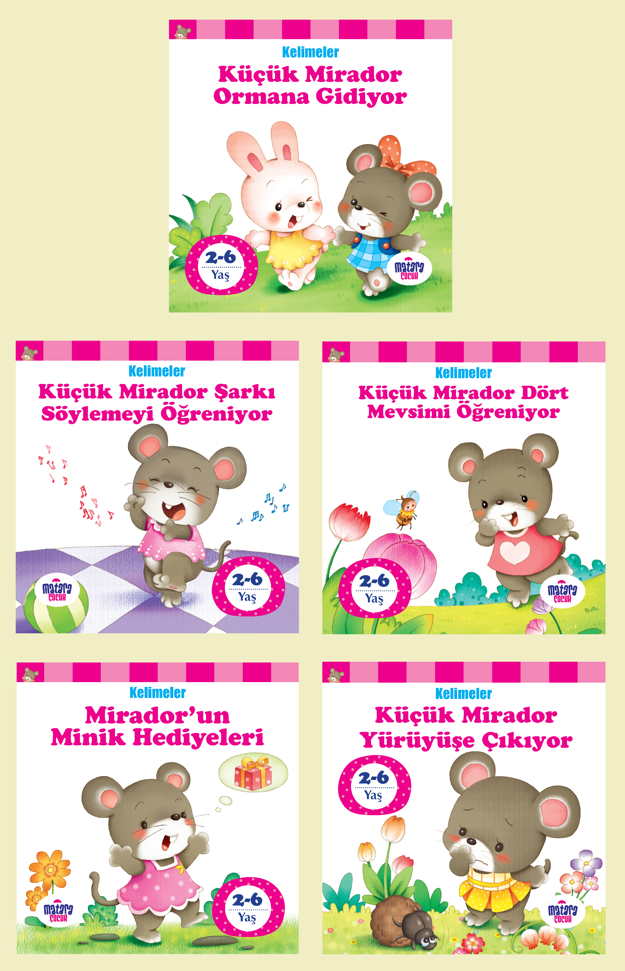 Küçük Mirador Kelimeler Seti (5 Kitap) - Kolektif kitap kapağı