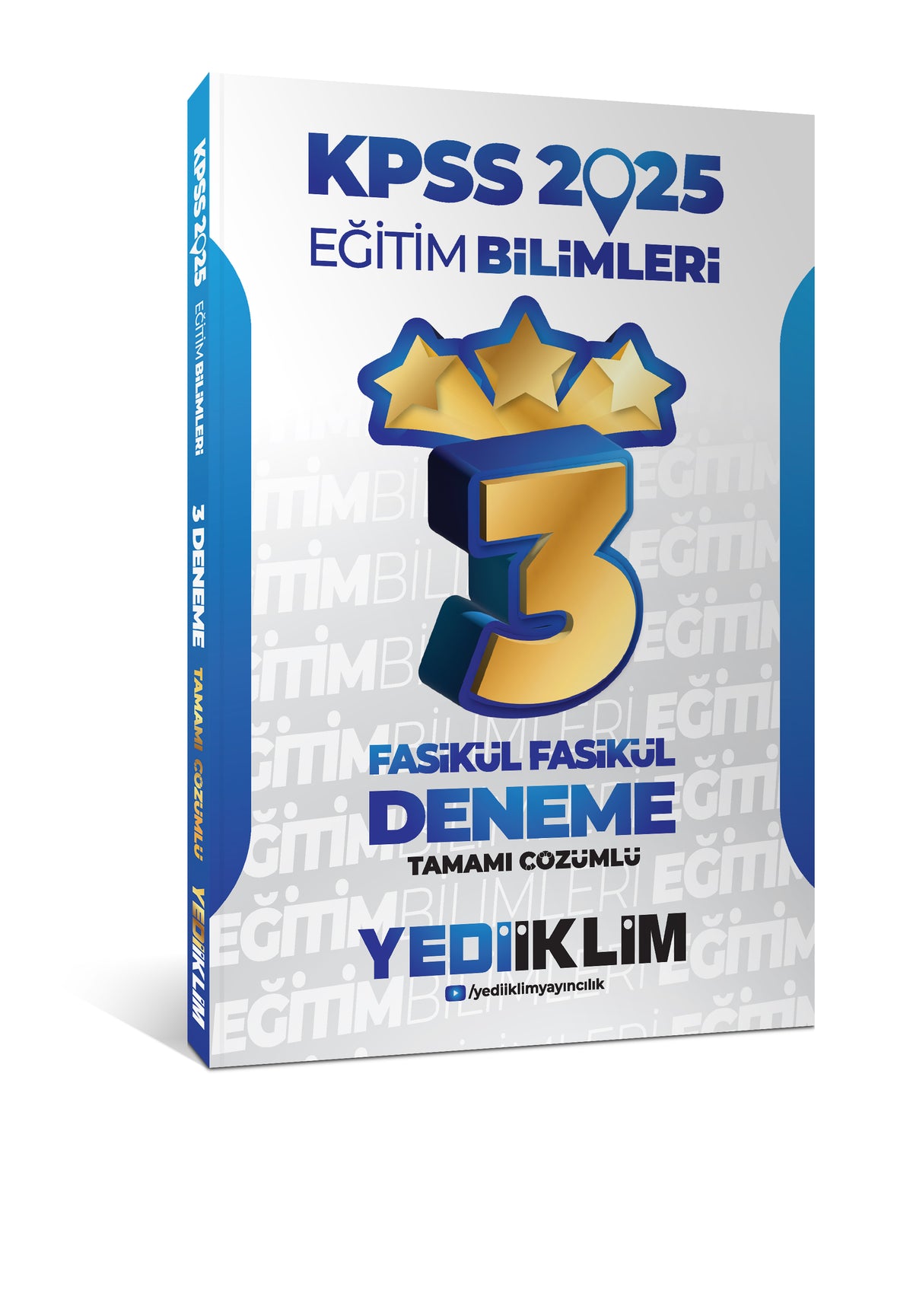 2025 KPSS Eğitim Bilimleri Tamamı Çözümlü Fasikül Fasikül 3 Yıldız Deneme - Komisyon kitap kapağı