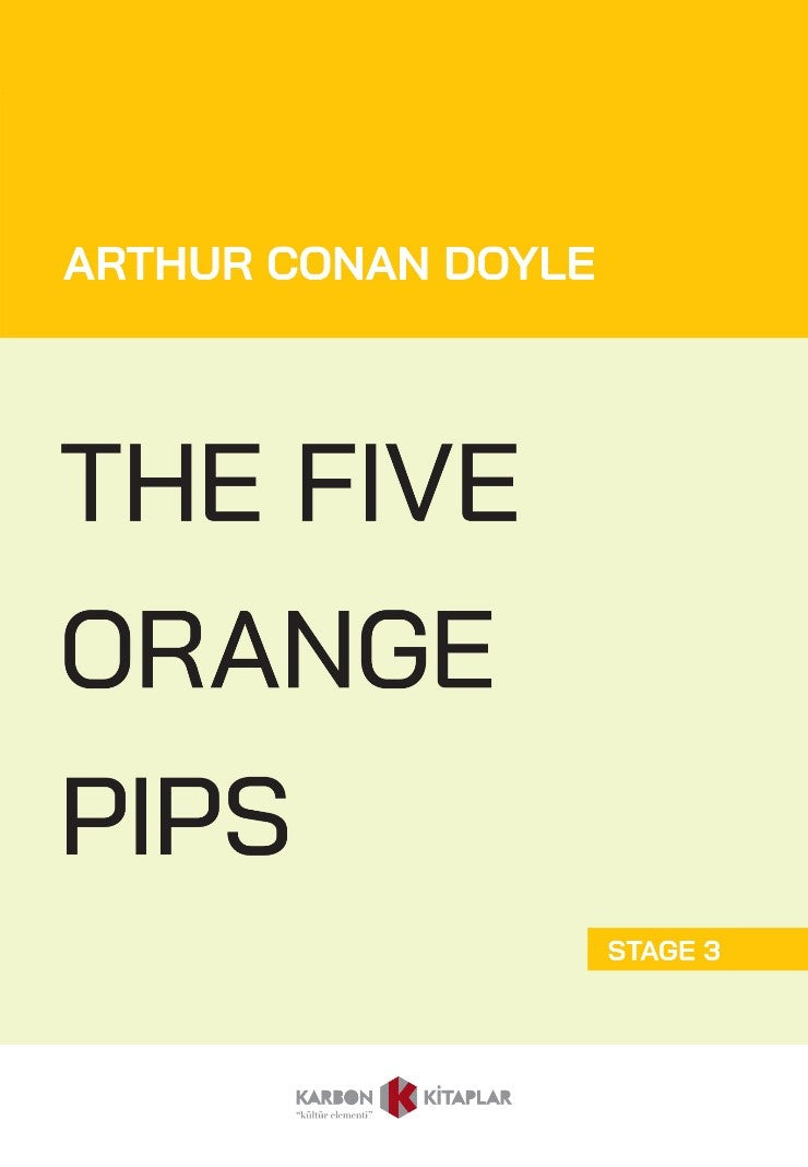 The Five Orange Pips (Stage 3) - Sir Arthur Conan Doyle kitap kapağı