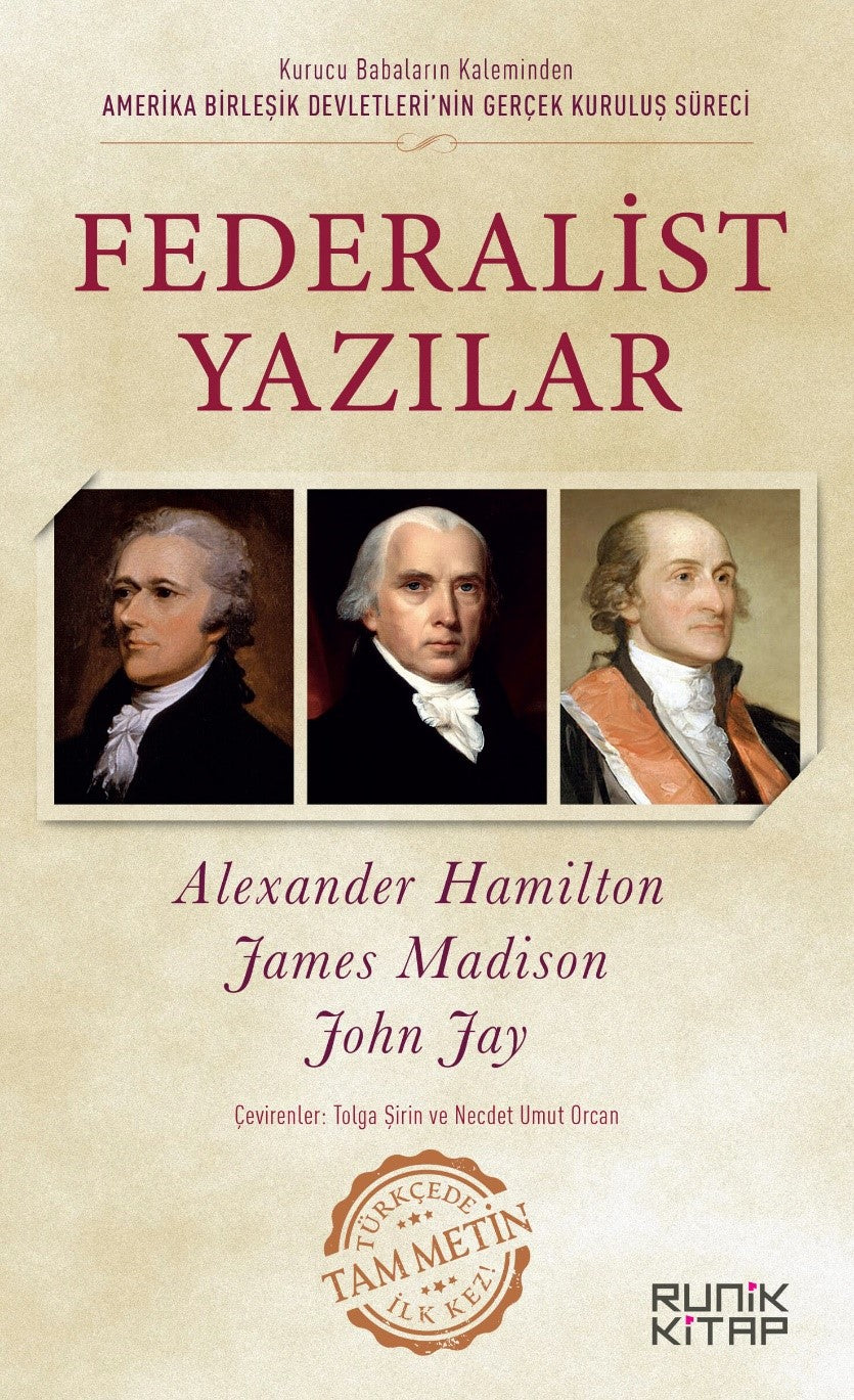 Federalist Yazılar - Alexander Hamilton kitap kapağı