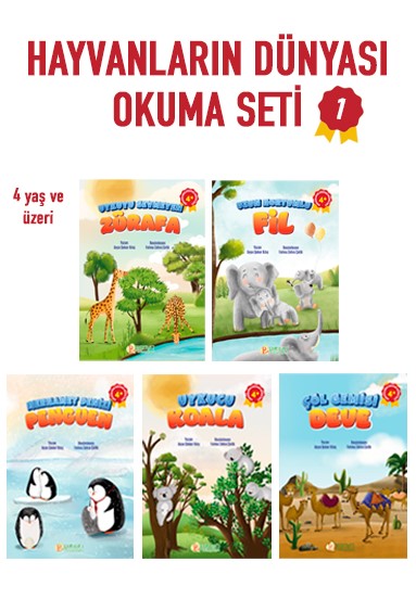 Hayvanların Dünyası Okuma Seti 1 (5 Kitap) - Ayşe Şeker Kılıç kitap kapağı