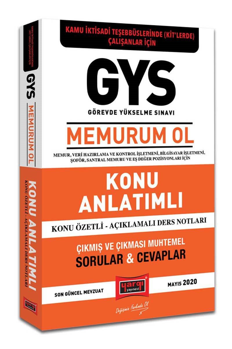 GYS Kamu İdari Teşebbüslerinde (KİT'lerde) Çalışanlar İçin Memurum Ol Konu Anlatımlı - Kolektif kitap kapağı